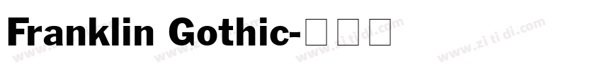 Franklin Gothic字体转换